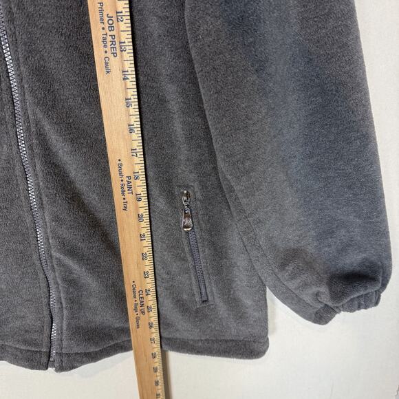 Monterey Bay Dimco Apparel Hoodie Mens Medium Gray Fleece Full Zip Mock Neck - Picture 10 of 12